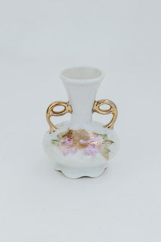 Vintage Flower Vase - Mermaid + Shells