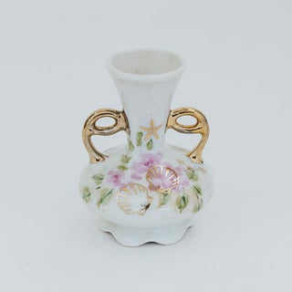 Vintage Flower Vase - Mermaid + Shells