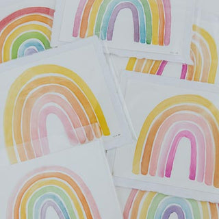 Watercolor Rainbow Art