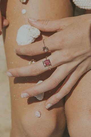 Watermelon Tourmaline Ring
