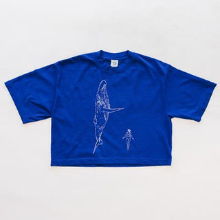 Wings Hawaii whale dance cropped tee clue - front