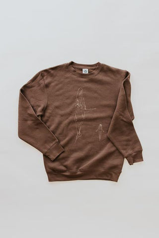 Whale Dance Pullover - Brown