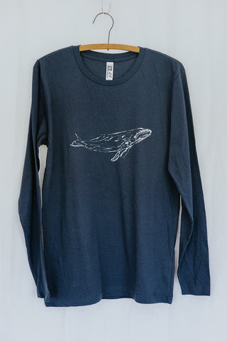 Long Sleeve Whale Tee