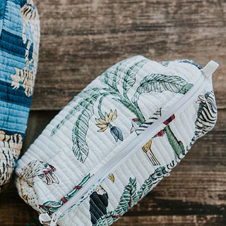 Kantha Toiletry Pouches - Jungle