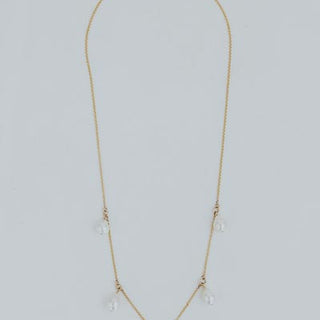 Chandelier Necklace - White Freshwater Pearl