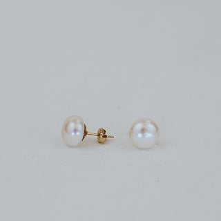pearl stud earrings