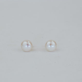 pearl stud earrings