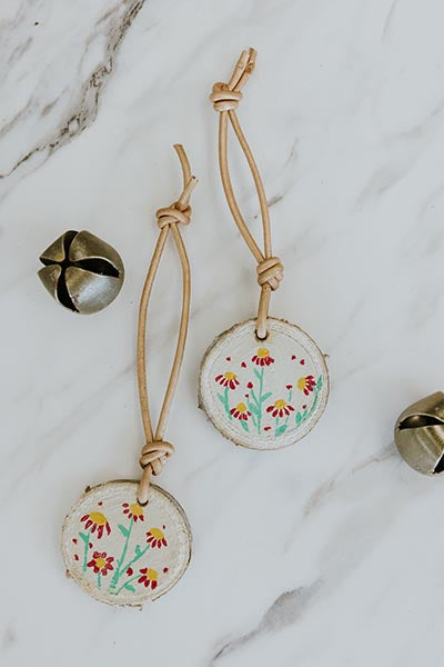 Wood Ornaments - White