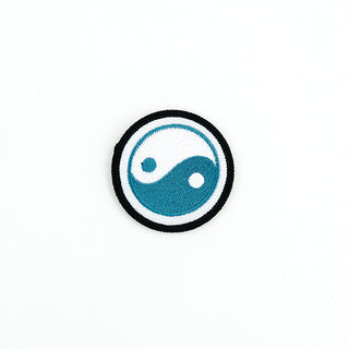 yin and yang embroidered patch