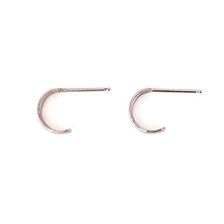 wings hawaii cuff hoop stud earrings minimal sterling silver 14 karat yellow gold jewelry