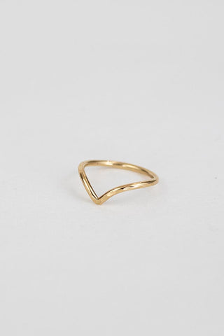Boomerang Ring - 14k