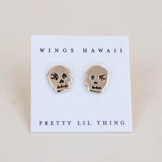 Skull Girl Stud Earrings