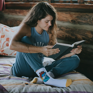 Ocean Heart Socks