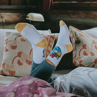 Ocean Heart Socks