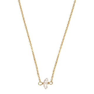 tiny herkimer necklace cute sterling silver gold handmade crystal gemstone wings hawaii jewelry simple dainty quartz