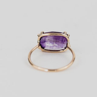 14K Gold Amethyst Ring