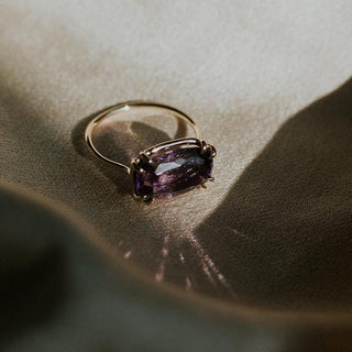 14K Gold Amethyst Ring