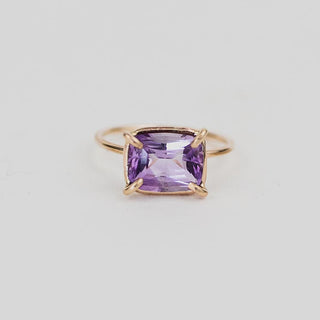 Prongset Gemstone Ring - Amethyst