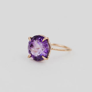 Prongset Gemstone Ring - Amethyst