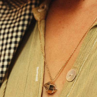 Herkimer Diamond Necklace - 14k