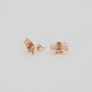 Imperial Topaz 14k Rose Gold Studs