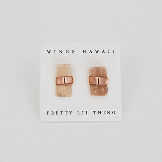Imperial Topaz 14k Rose Gold Studs