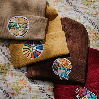 Folded Knit Beanie - Marigold