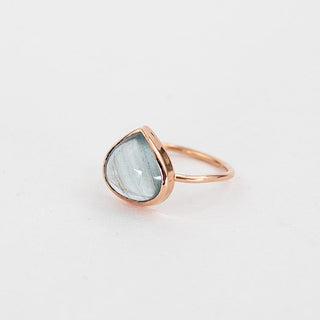 Dew Drop Ring - Aquamarine