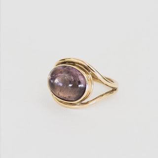 14k Gemstone ring lavender Tourmaline