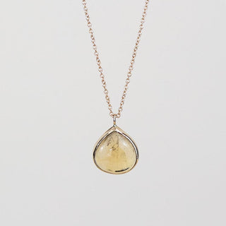 Dew Drop Necklace - Citrine