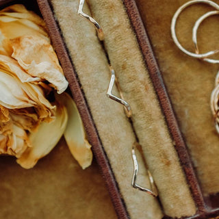 sterling silver gold filled womens jewelry fine dainty rings stacking boomerang geometric style simple minimal casual dressy every day wear haiku maui wings hawaii