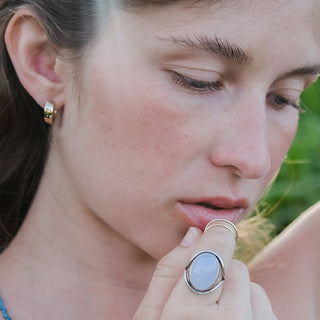 Evil Eye Gemstone Ring