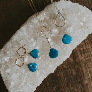Lariat Necklace - Ceruleite