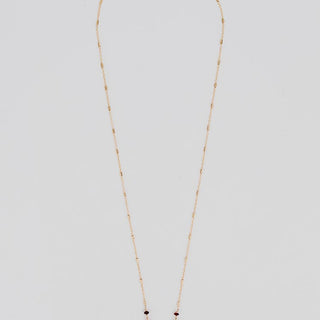 Good Karma Necklace - Ceruleite and Fire Opal