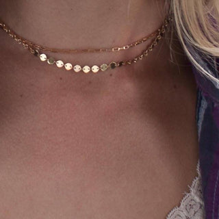 wings hawaii disc chain choker sterling silver gold filled tiny necklace layered jewelry maui made 