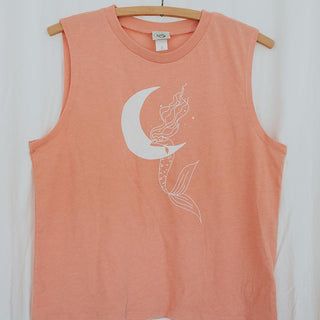 Dreamer Muscle Crop Tank - Coral