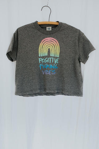 Cropped Tee - Posi Vibes
