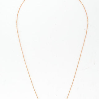 Raw Diamond Solitaire Necklace - 14k