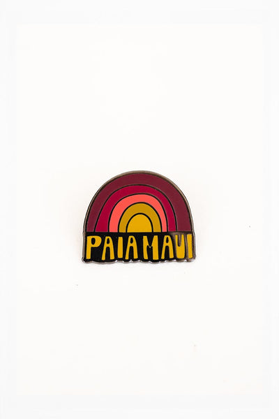 Enameled Pin - Paia Maui Rainbow