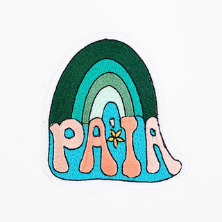 Embroidered Patch - Paia Green Rainbow