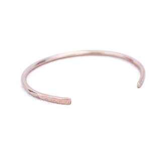 wings hawaii cuff bracelet hammered out at ends to create small flare in 14 karat gold fill