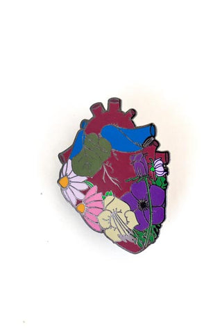 wings hawaii garden heart enameled pin flowers love maui