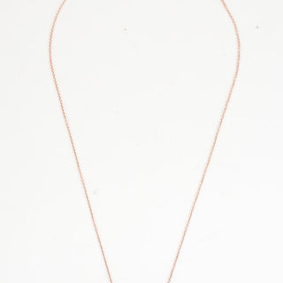 dagger necklace in rose gold