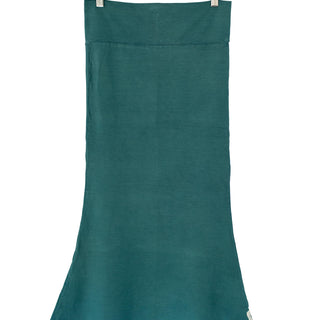 bamboo cotton jersey mermaid skirt soft stretchy comfy teal green womens clothes day to night skirt hand sewn summer festival date night hand sewn haiku maui wings hawaii