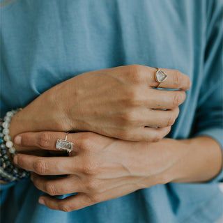 Dew Drop Ring - Aquamarine