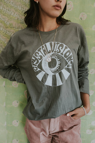 Long Sleeve Tee - Crystal Visions