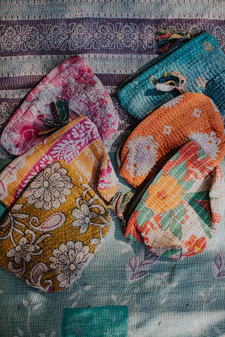 Kantha Pouch
