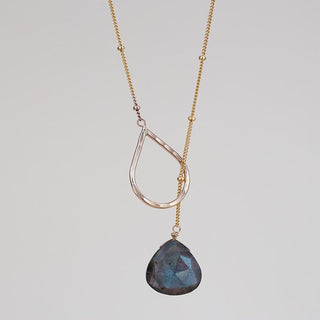 Lariat Necklace - Labradorite