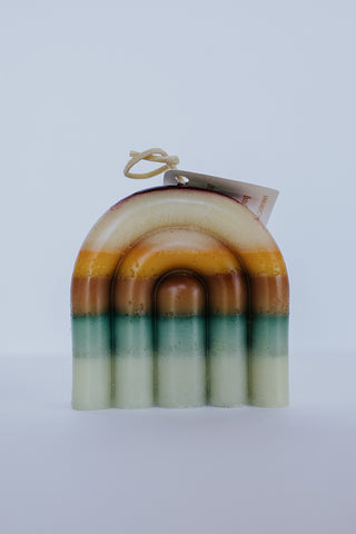Small Rainbow Candle
