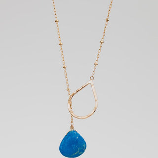 Lariat Necklace - Ceruleite